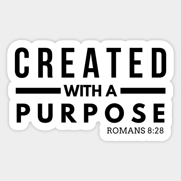 Created With A Purpose Sticker by mikepod